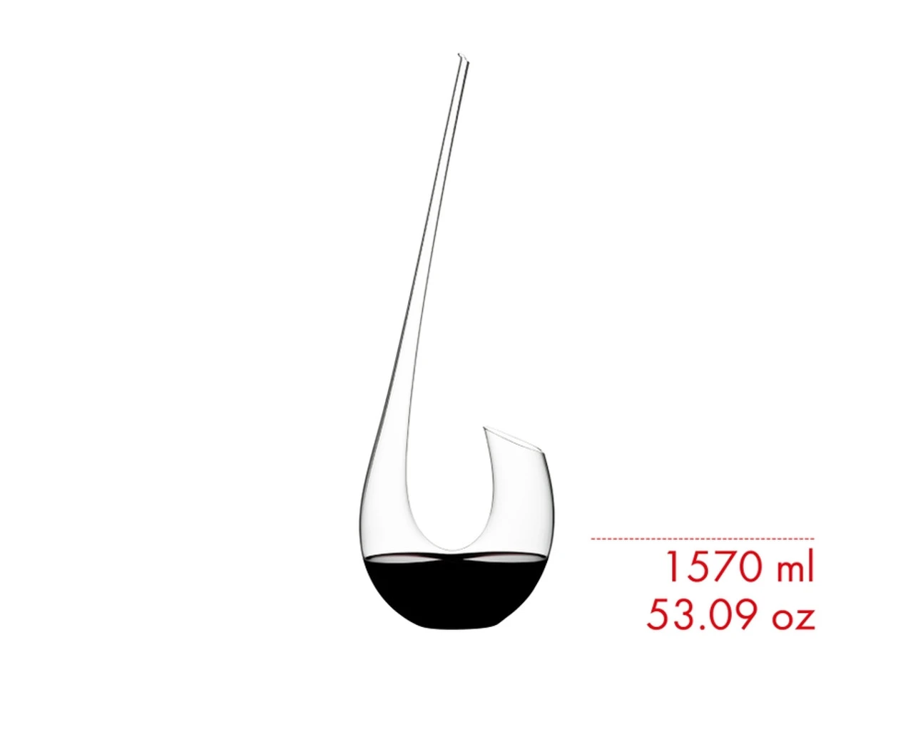 Riedel - Swan 55.5 Oz Handmade Decanter 3 Riedel - Swan 55.5 Oz Handmade Decanter - Image 3
