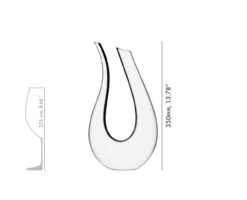 Riedel - Black Tie Amadeo 53 Oz Handmade Decanter -Riedel 410000083 dimension H3sm0SDf 16786.1678992992