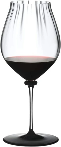 Riedel Fatto A Mano Performance Pinot Noir Wine Glass, 29 Ounce, Black Base