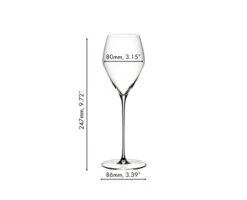 Riedel - Veloce Champagne Wine Glass (2 Pack) -Riedel 633000028 dimensions KSbr8Au4 43370.1655476719