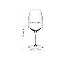 Riedel - Veloce Cabernet / Merlot Wine Glass (2 Pack) -Riedel 633000098 dimensions PN8pWOz9 63011.1655476016