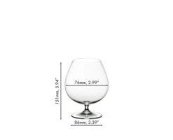 Riedel Vinum - Brandy / Cognac Glass (2 Pack) -Riedel 641600018 dimensions s8blrYyH 52616.1646920614