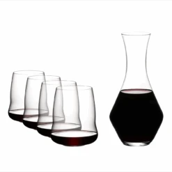 Riedel Stemless Wings Cabernet/Merlot + Decanter