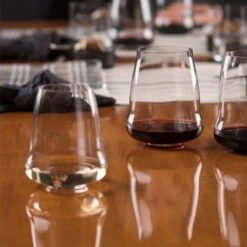 Riedel Winewings Riesling / Champagne Stemless Wine Glasses - Set Of 2 -Riedel wwries5